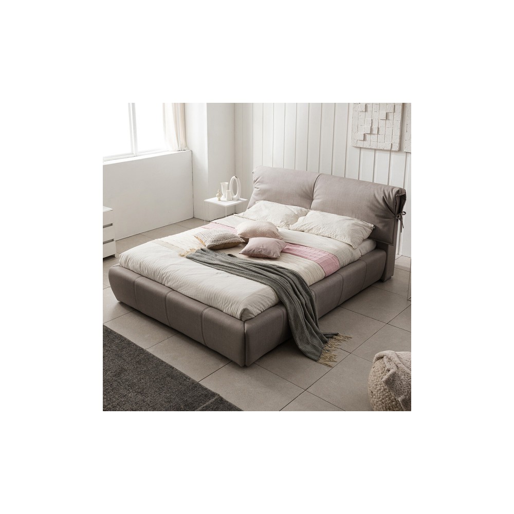 아씨방가구 호텔식 가죽 침대 슈퍼싱글/퀸 (매트리스포함)