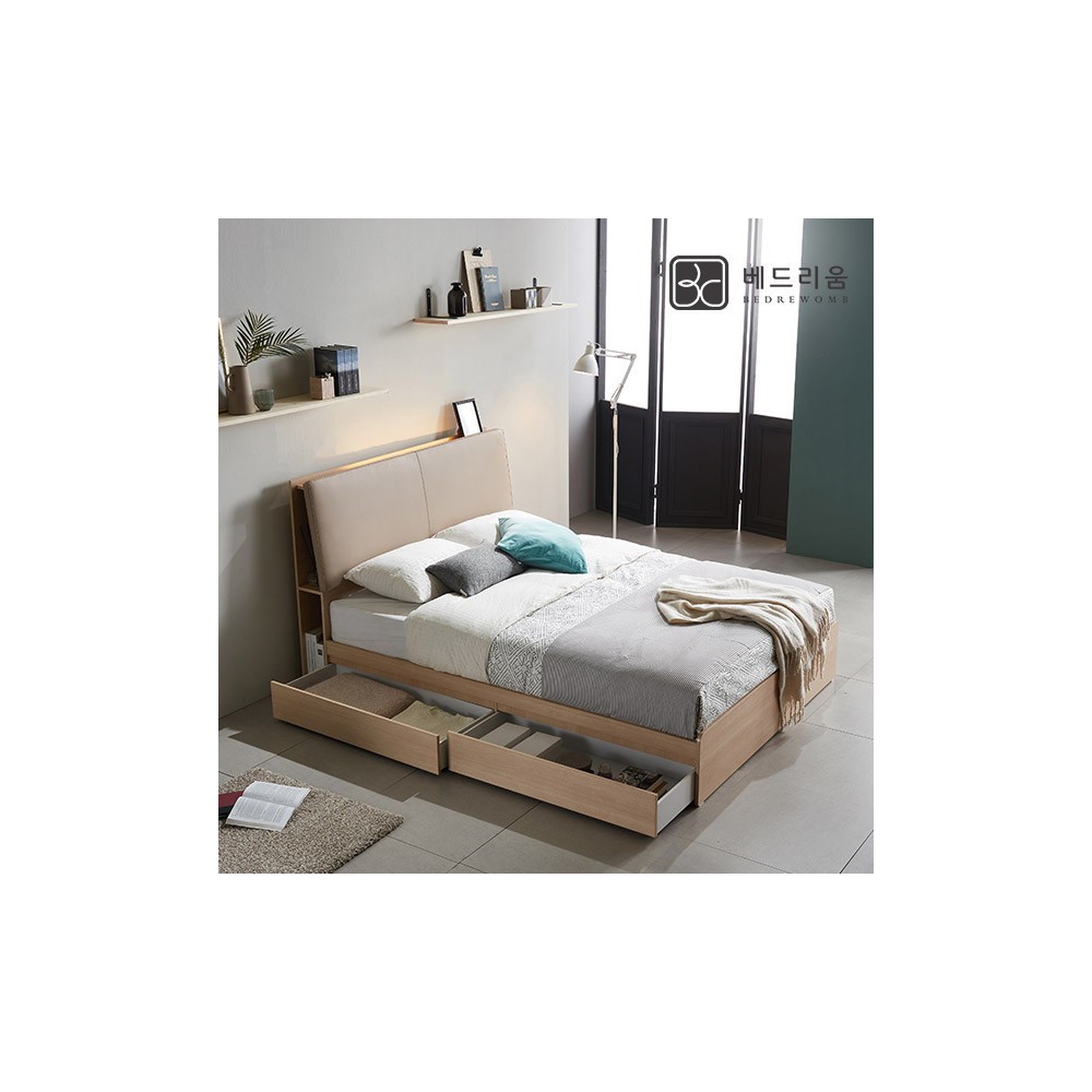 금성침대 X 베드리움 베드리움수납 슈퍼싱글 서랍 침대+독립 매트리스