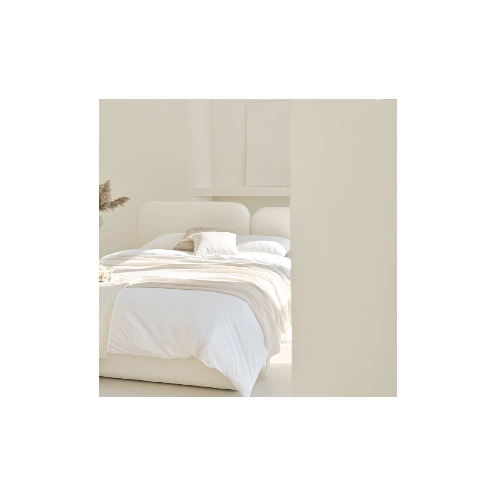 포스트모던 구겐하임 이지클린 / 부클레 호텔식 패브릭침대 SS/Q (매트리스 선택)