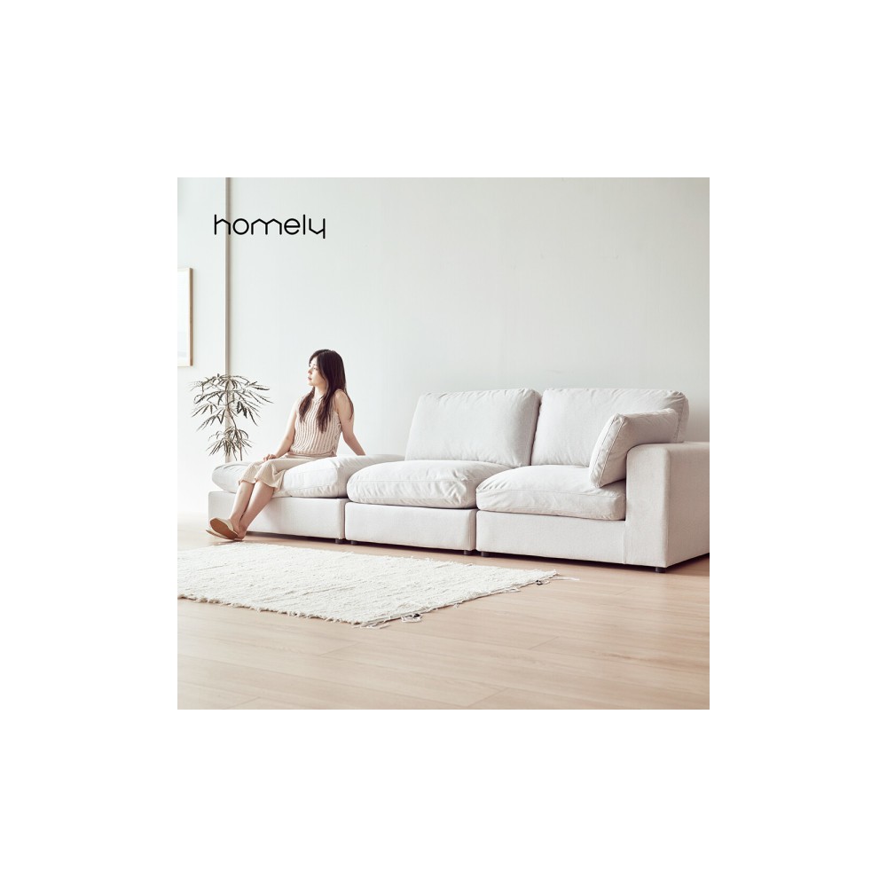 홈리 컴피 구스 코모도 모듈 패브릭 소파 4인 (쿠션증정)