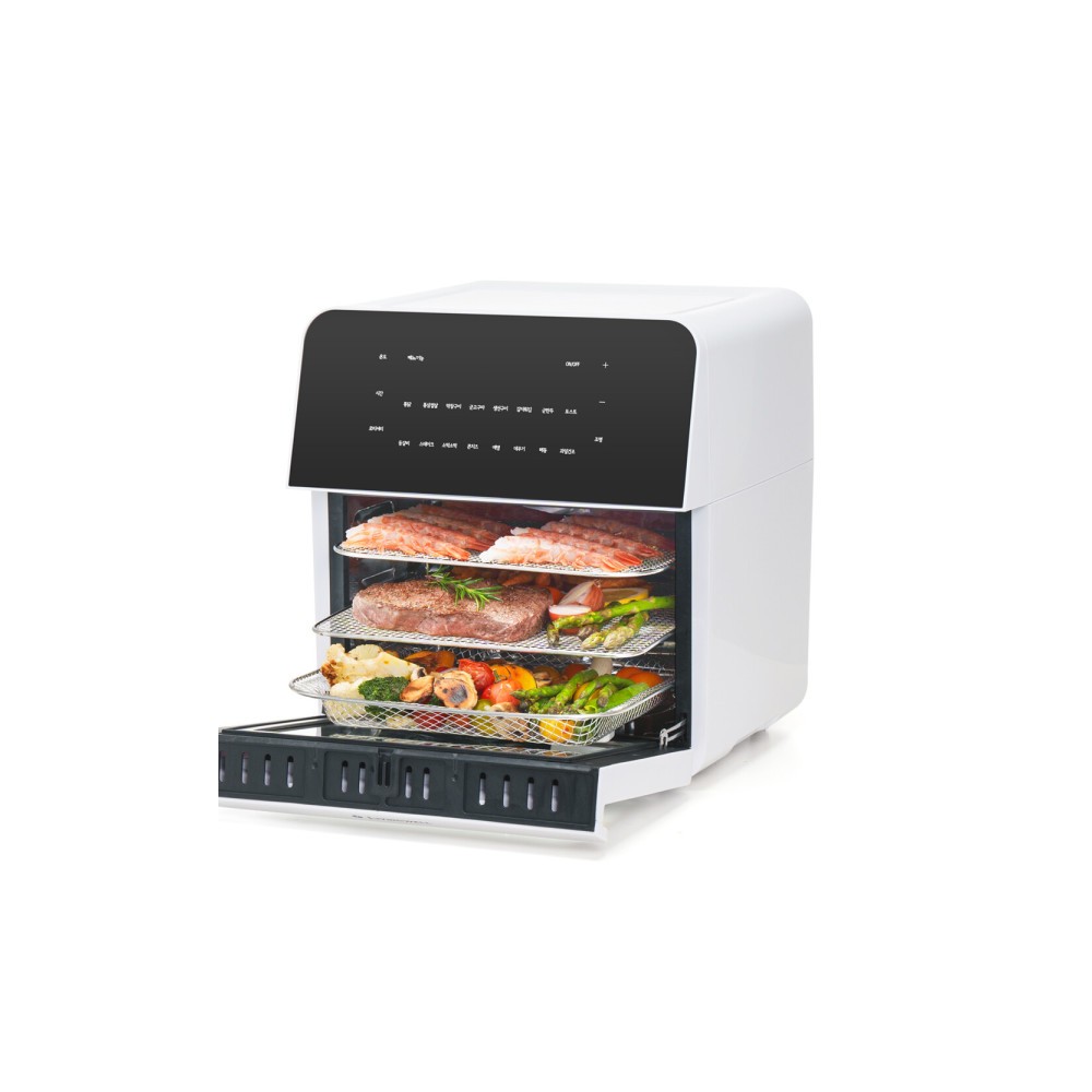 리빙웰 스텐 에어프라이어 대용량 16리터_WHITE