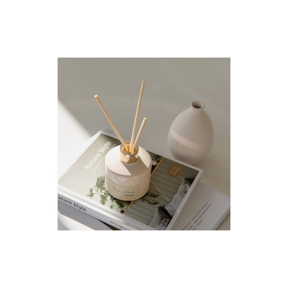 1+1 살림백서 라이스앤허브 디퓨저 200ml 화장실 실내 방향제 아로마 인테리어