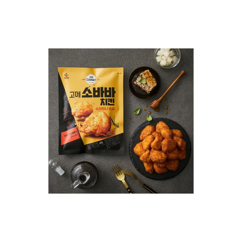 고메 소바바 치킨 소이허니 순살 375G x 3개